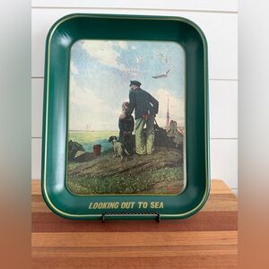 Vintage Collector Norman Rockwell Tray Looking Out to Sea